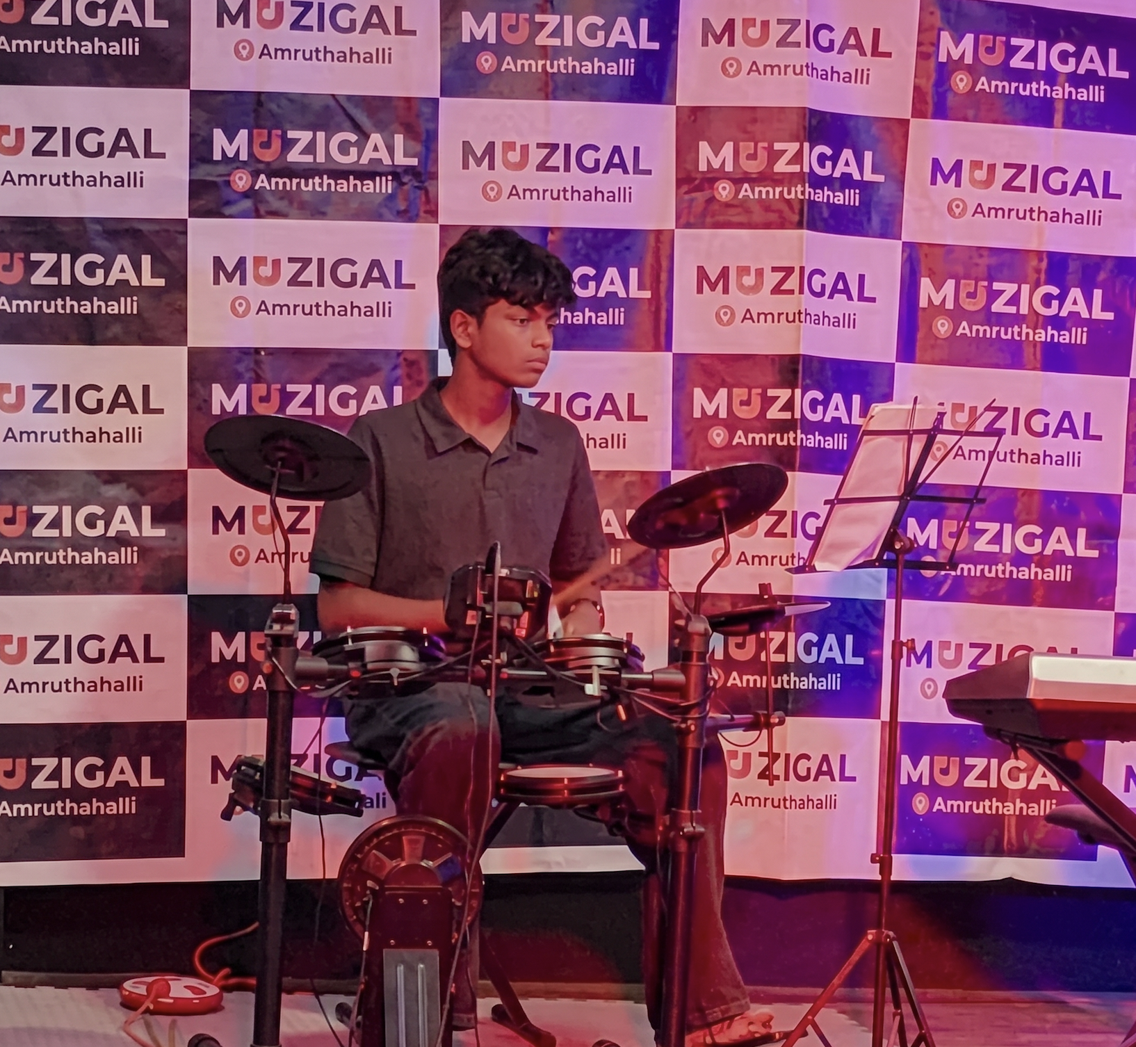 Singer at Mic